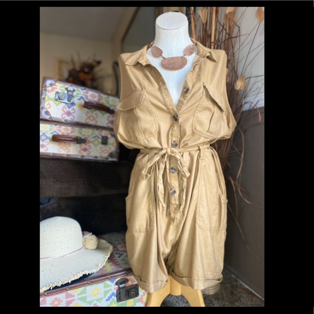 Cute Tan Romper.